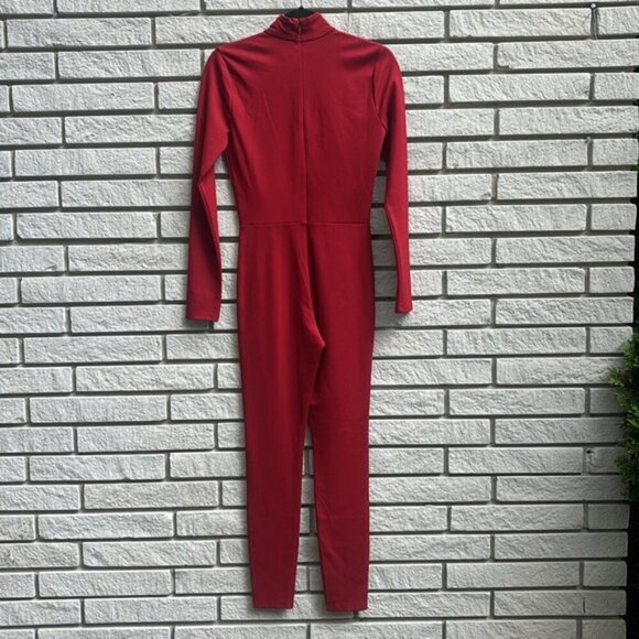 LPA Jumpsuit 48 in Oxblood Red Sz S - Picture 7 of 13